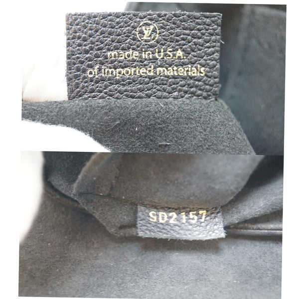 LOUIS VUITTON Saint Sulpice PM Empreinte Leather Crossbody Bag Noir