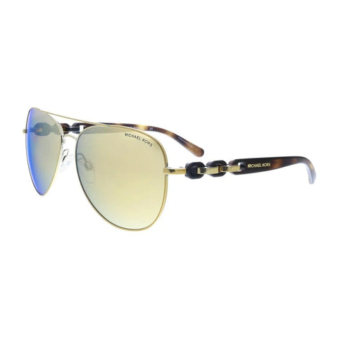 Michael Kors MK1015 11297P Pandora Sunglasses Liquid Gold Lens
