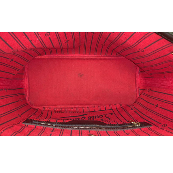 LOUIS VUITTON Neverfull PM Damier Ebene Tote Shoulder Bag Brown