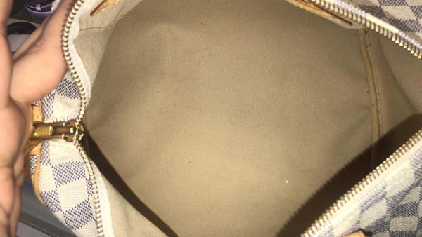 LOUIS VUITTON Speedy 30 Damier Azur Satchel Handbag-US