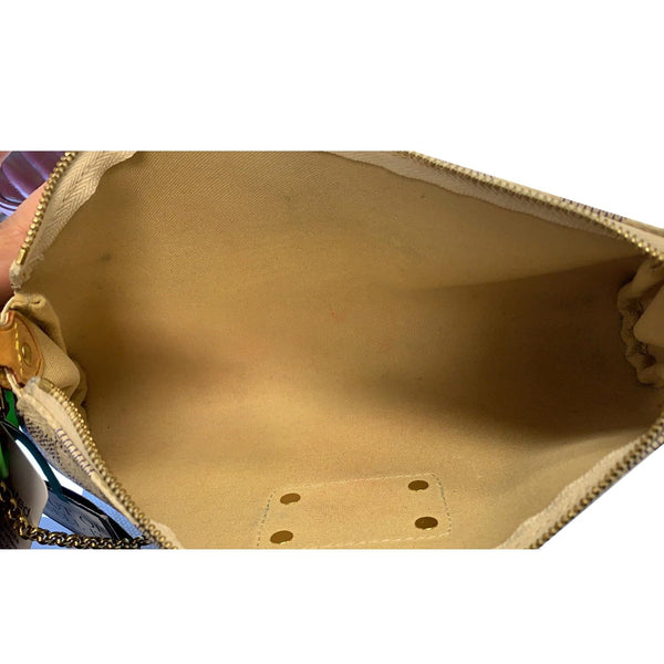 Louis Vuitton Eva Pochette Damier Azur Clutch - inside look
