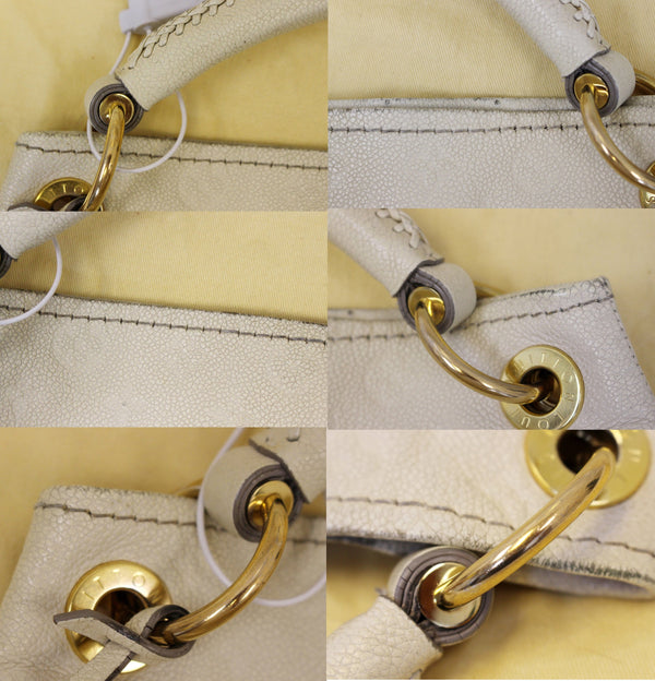 LOUIS VUITTON Artsy MM Neige Empreinte Leather Shoulder Bag-US