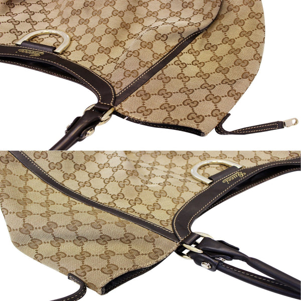 GUCCI Abbey D Ring GG Canvas Large Hobo Bag 189835-US