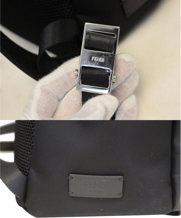 FENDI Black Large Monster Eyes Backpack Bag