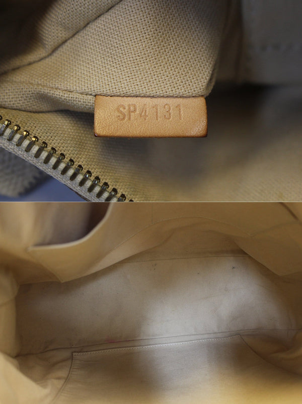 LOUIS VUITTON Damier Azur Siracusa GM Shoulder Handbag