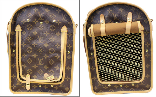 LOUIS VUITTON Monogram Canvas Sac Chien 50 Dog Carrier