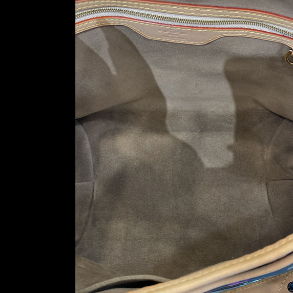 LOUIS VUITTON Annie GM Multicolor Monogram Canvas Shoulder Bag Black