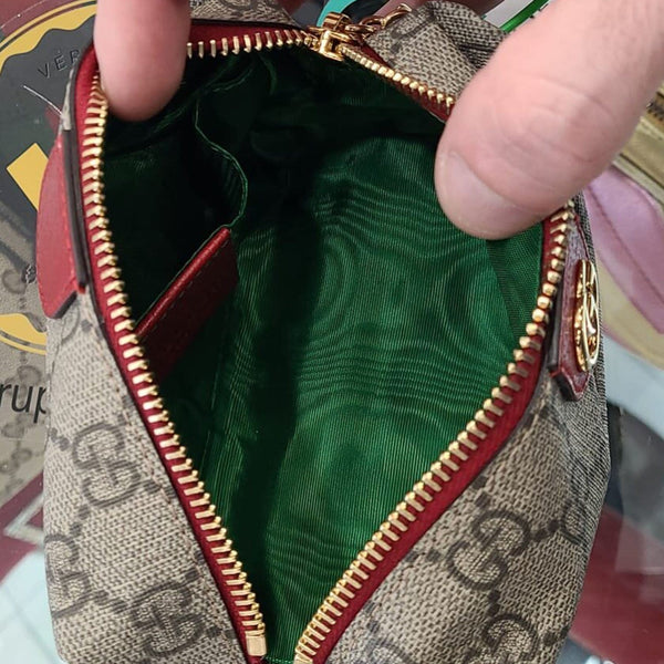 GUCCI Ophidia GG Supreme Canvas Cosmetic Case Beige 548394