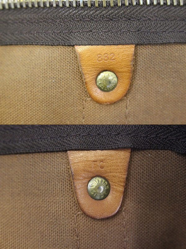 LOUIS VUITTON Keepall 60 Monogram Canvas Travel Bag Brown