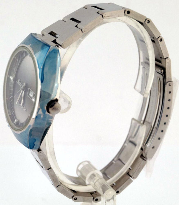 Mido Commander 8689 Automatic Gray SS Day/Date Swiss Watch