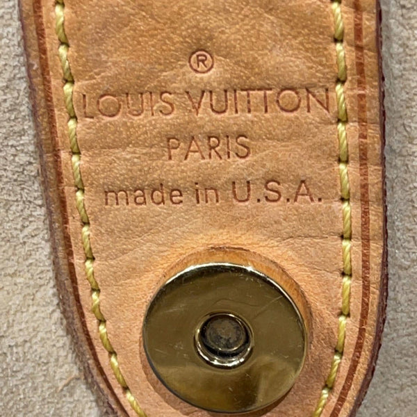 LOUIS VUITTON Galliera PM Monogram Canvas Shoulder Tote Bag Brown