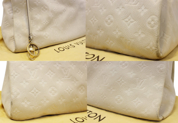 LOUIS VUITTON Artsy MM Neige Empreinte Leather Shoulder Bag-US