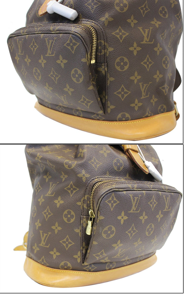 LOUIS VUITTON Monogram Canvas Brown Montsouris GM Backpack Bag