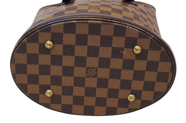 LOUIS VUITTON Damier Ebene Brown Marais Bucket Bag