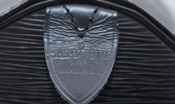 LOUIS VUITTON Epi Leather Black Keepall 45 Boston Bag
