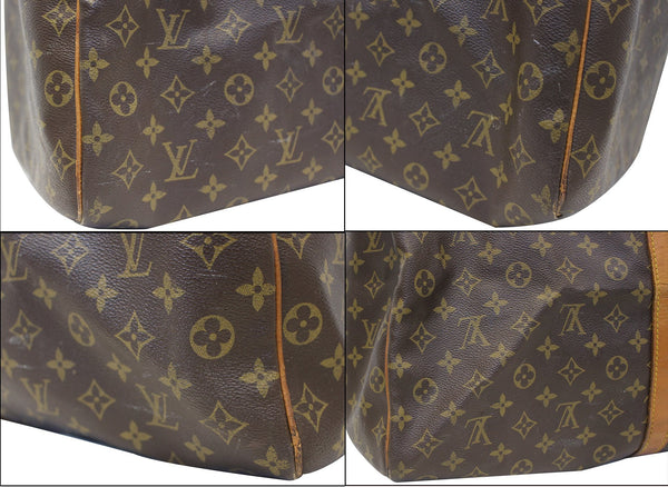 LOUIS VUITTON Keepall 60 Monogram Canvas Travel Bag Brown