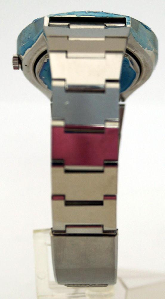 Mido Rare Mens Commander 8689 Automatic Blue SS Day/Date Swiss Watch EX091316-34H