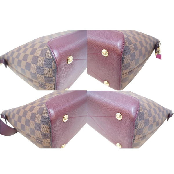 LOUIS VUITTON Hyde Park Damier Ebene Shoulder Bag Fuchsia-US