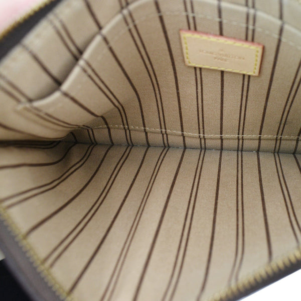 LOUIS VUITTON Neverfull MM Monogram Canvas Tote Bag Brown