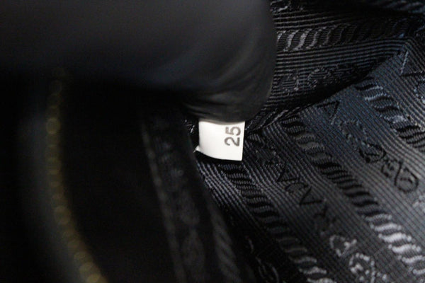 PRADA Paradigme Saffiano Leather Tote Shoulder Bag Black