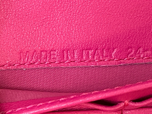 CHRISTIAN DIOR Cannage Lady Dior Charm Leather Wallet Black