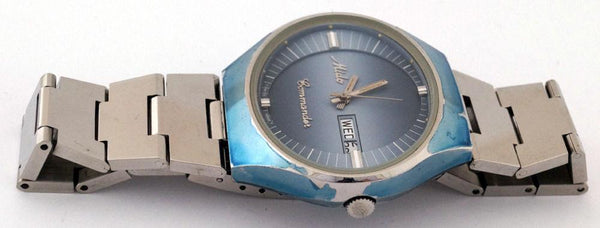 Mido Commander Automatic Blue SS Day/Date Swiss Watch