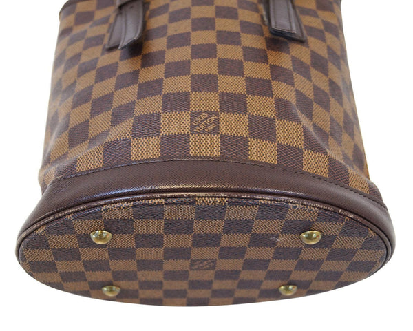 LOUIS VUITTON Damier Ebene Brown Marais Bucket Bag