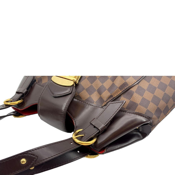 LOUIS VUITTON Sistina GM Damier Ebene Shoulder Bag Brown