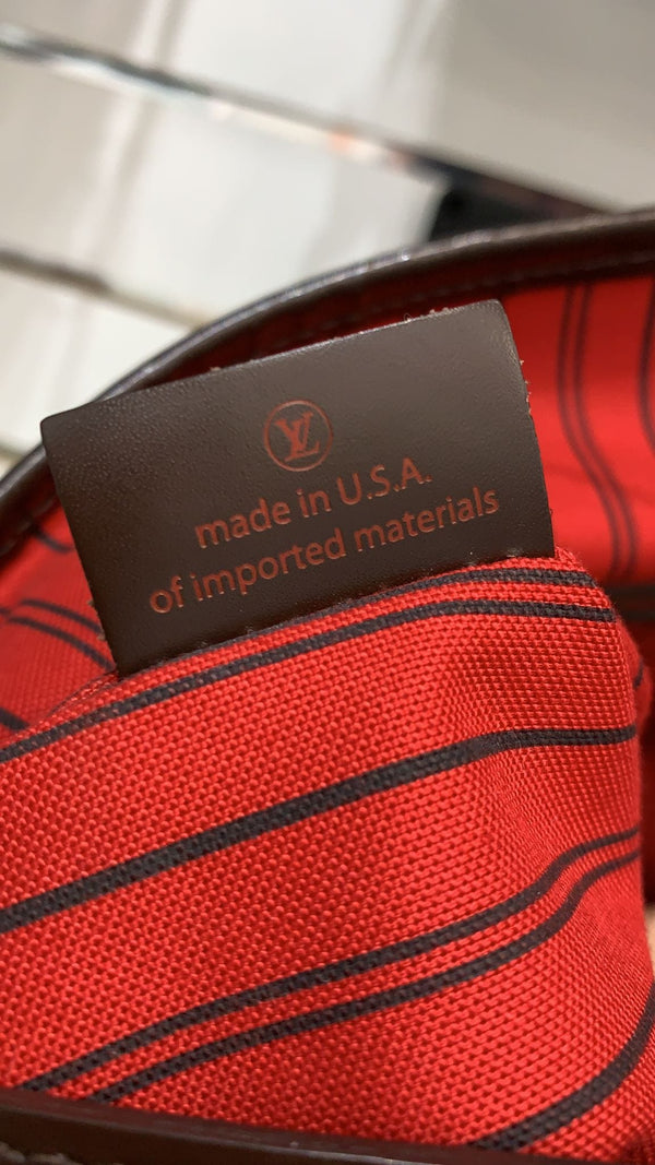 LOUIS VUITTON Delightful MM Damier Ebene Hobo Bag Brown