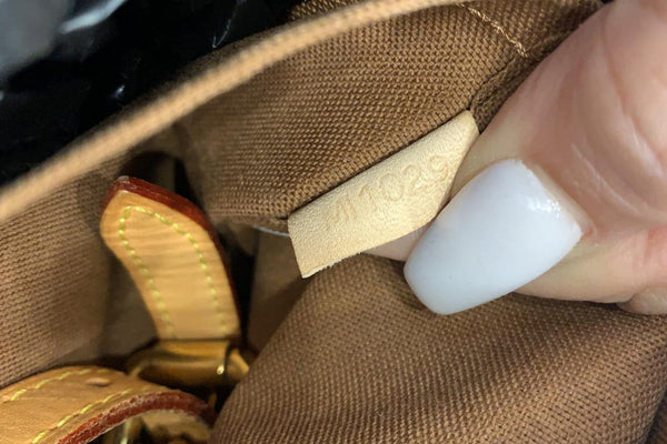 item code LV Palermo GM leather Canvas shoulder bag