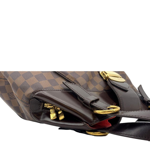 LOUIS VUITTON Sistina GM Damier Ebene Shoulder Bag Brown