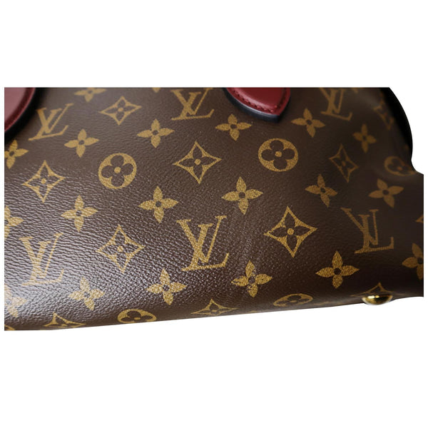 LOUIS VUITTON Tuileries Monogram Canvas Tote Shoulder Bag Brown
