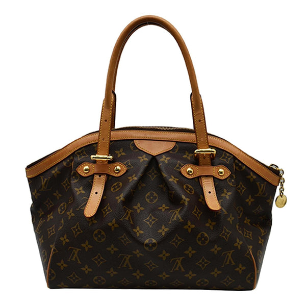 LOUIS VUITTON Tivoli GM Monogram Canvas Satchel Bag Brown