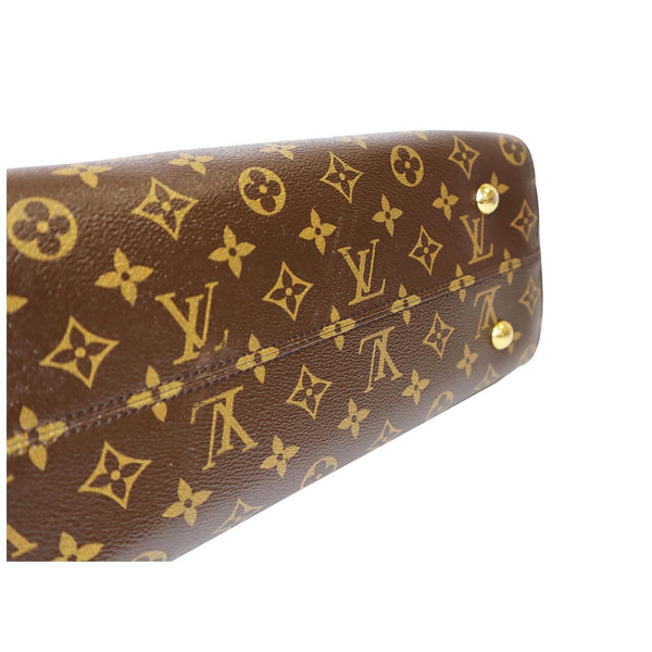 LOUIS VUITTON Tuileries Monogram Canvas Tote Shoulder Bag Brown