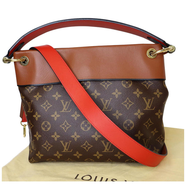 LOUIS VUITTON Tuileries Besace Monogram Canvas Shoulder Bag Caramel
