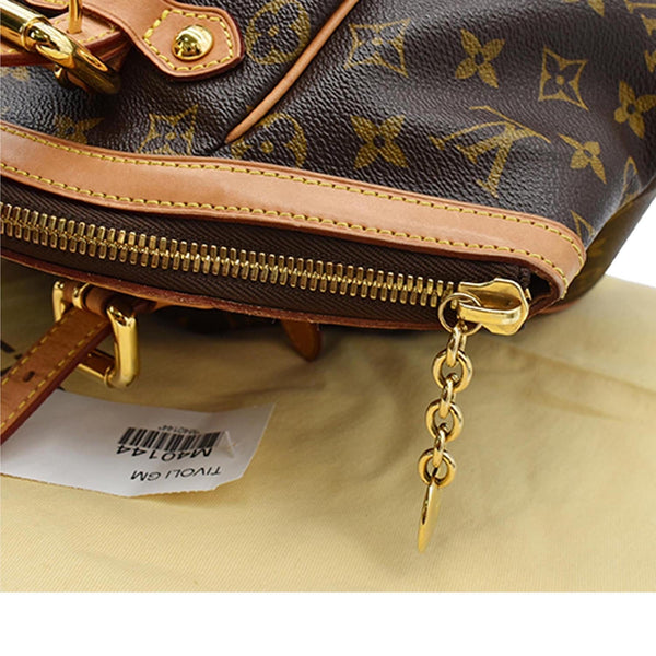 LOUIS VUITTON Tivoli GM Monogram Canvas Satchel Bag Brown