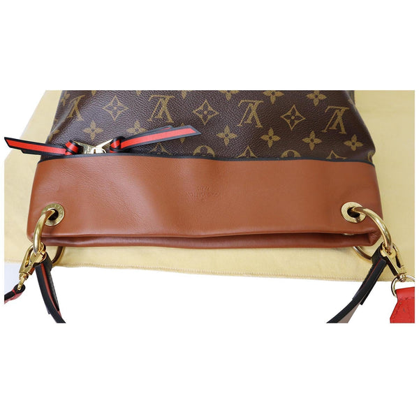 LOUIS VUITTON Tuileries Besace Monogram Canvas Shoulder Bag Caramel