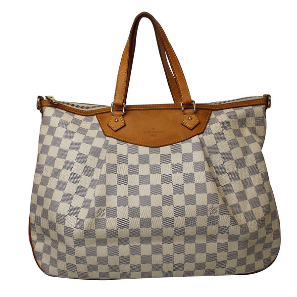 Louis Vuitton Siracusa GM Damier Azur White Bag