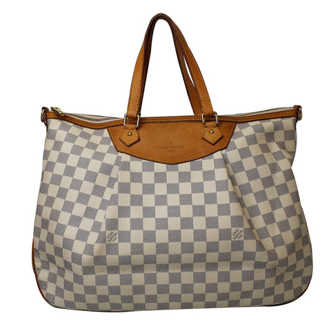 Louis Vuitton Siracusa GM Damier Azur White Bag
