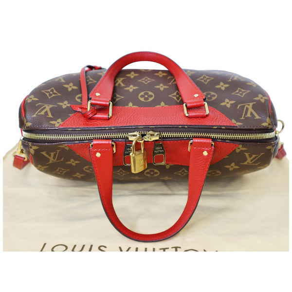 LOUIS VUITTON Retiro NM Monogram Canvas 2Way Shoulder Bag Red