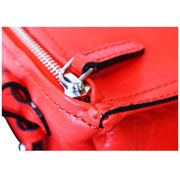 GIVENCHY Mini Pandora Leather Crossbody Bag Red