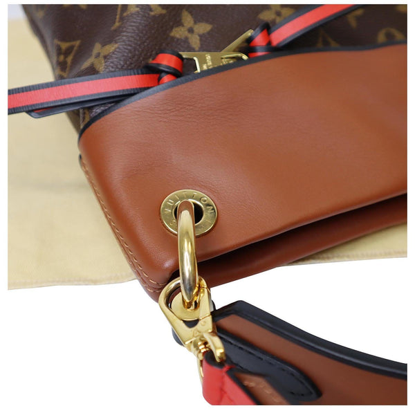 LOUIS VUITTON Tuileries Besace Monogram Canvas Shoulder Bag Caramel