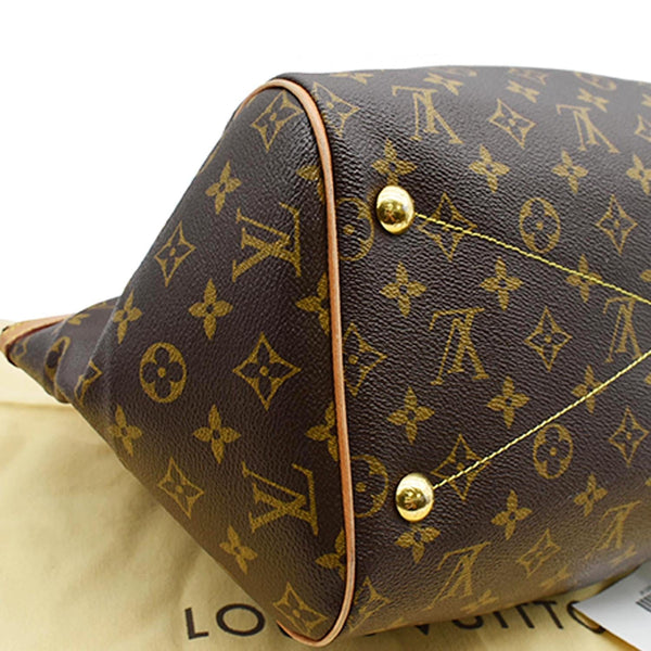 LOUIS VUITTON Tivoli GM Monogram Canvas Satchel Bag Brown