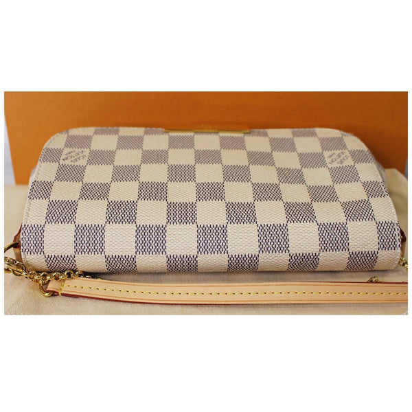 Louis Vuitton Favorite PM Damier Azur Crossbody Bag back view