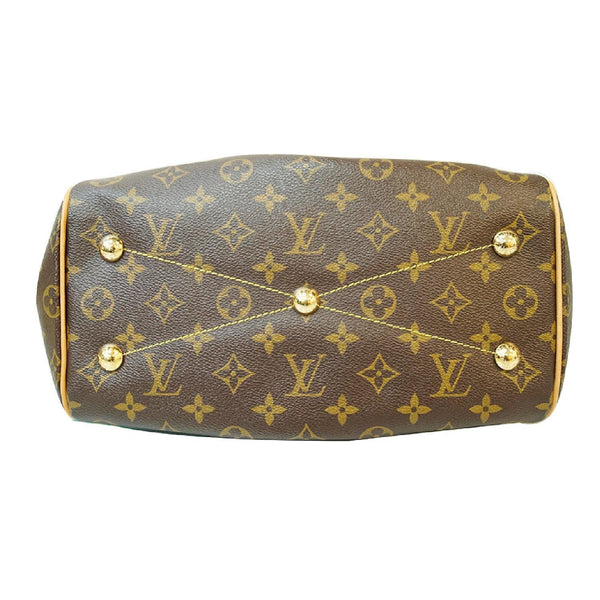Louis Vuitton Tivoli PM Monogram Canvas Shoulder Bag bottom view