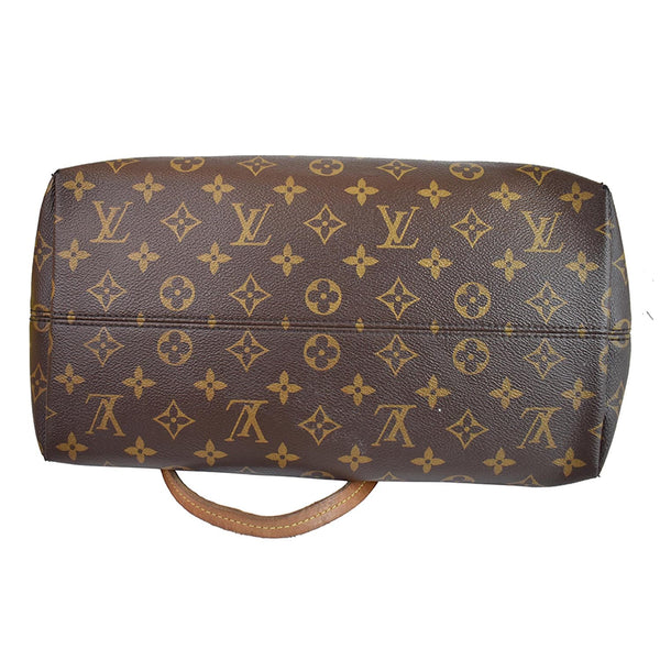 LOUIS VUITTON Iena MM Monogram Canvas Shoulder Bag Brown