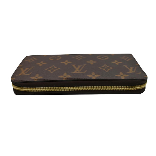 LOUIS VUITTON Monogram Canvas Zippy Long Wallet Brown