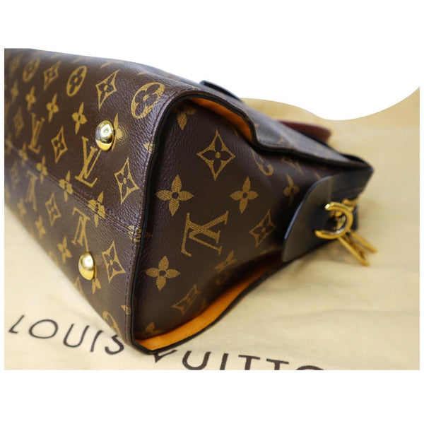 LOUIS VUITTON Tuileries Monogram Canvas Tote Shoulder Bag Brown