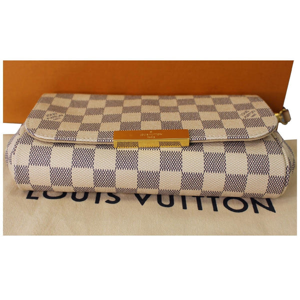 Louis Vuitton Favorite PM Damier Azur Crossbody Bag bottom view