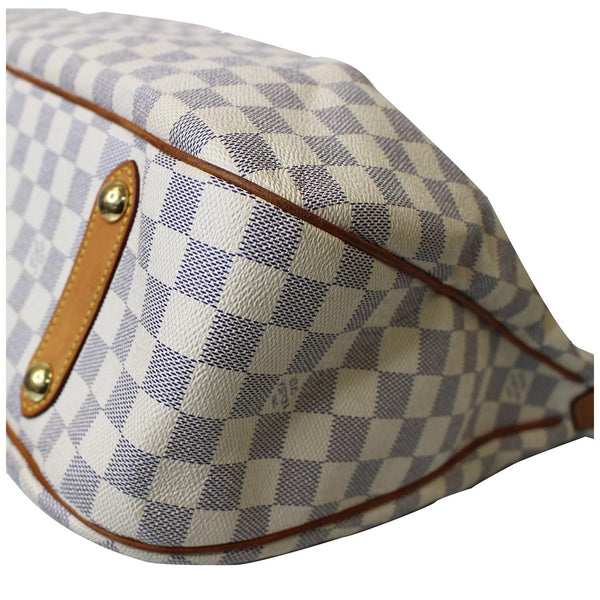 white checks lv Siracusa GM Damier Azur Bag
